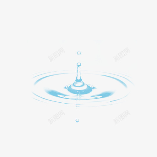 蓝色水滴和波纹png免抠素材_88icon https://88icon.com 水滴 波纹 蓝色 蓝色水滴