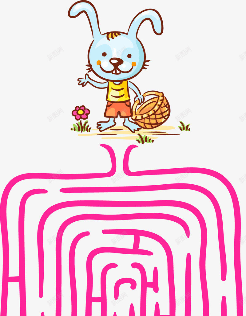 小兔子拔萝卜游戏插画png免抠素材_88icon https://88icon.com 动物 可爱的 小兔子 插画 游戏 简图 胡萝卜