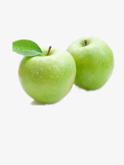 新鲜青苹果素材