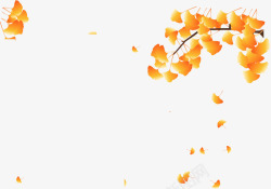 秋天的枫叶彩绘素材