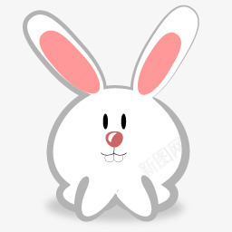 可爱的小兔子图标图标