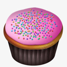 蛋糕矢量粉红巧克力蛋糕图标图标