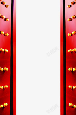 古代红门打开的大红门高清图片