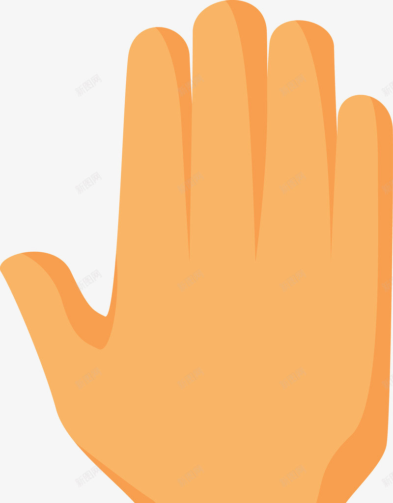 扁平化展开的手指图png免抠素材_88icon https://88icon.com 卡通手 卡通手图 卡通竖拇指 可爱手指 手势 手型图 手姿势 手指 手掌 拇指 矢量手