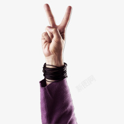 胜利的手势素材