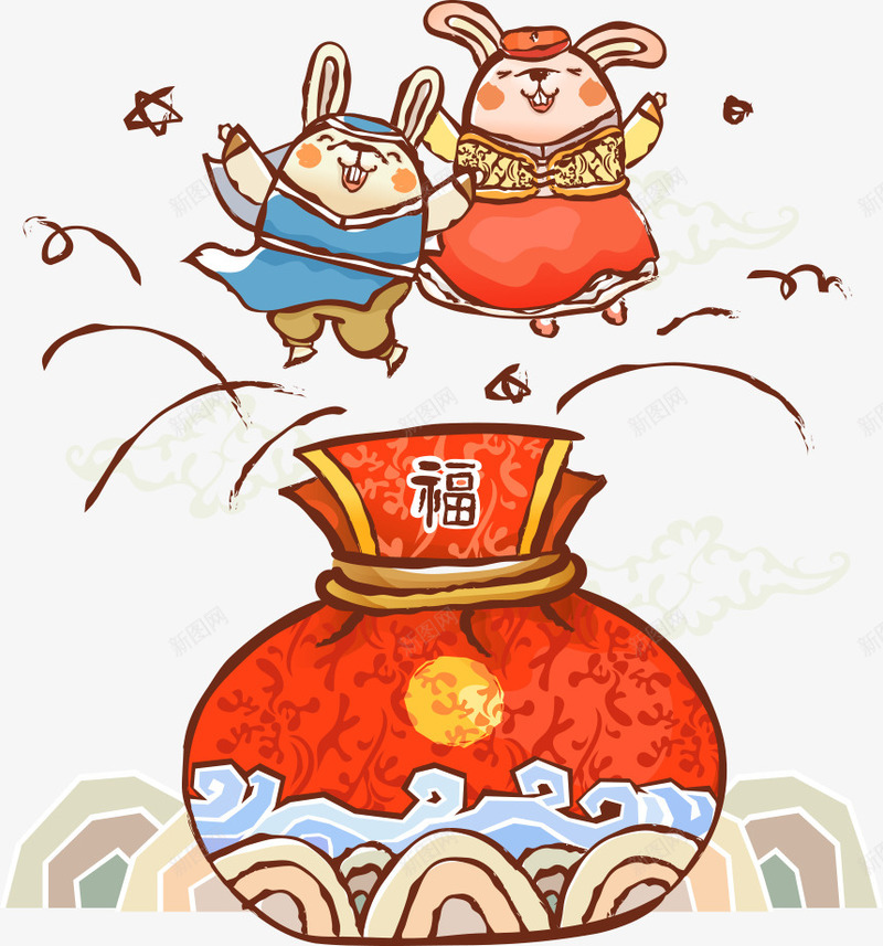 兔子png免抠素材_88icon https://88icon.com 兔子 动物 动物插画 卡通兔子 卡通动物 卡通福袋 矢量兔子 矢量动物 福袋