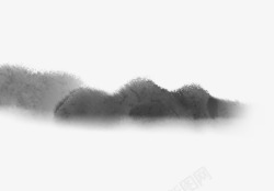 水墨画山素材