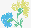彩色线条个性艺术花朵png免抠素材_88icon https://88icon.com 个性 彩色 线条 艺术 花朵