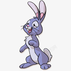兔子卡通开心素材