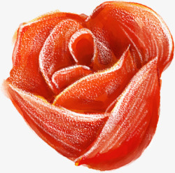 红色分层创意玫瑰素材