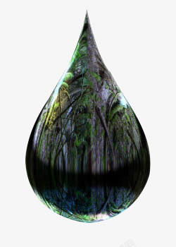 水滴里的大森林素材