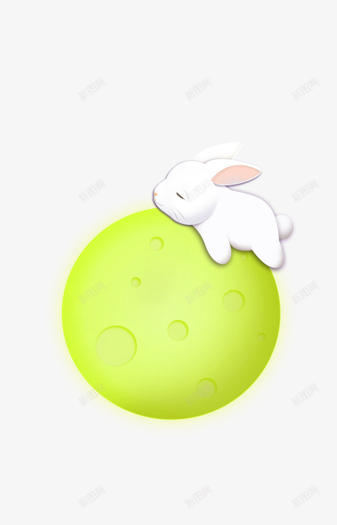 趴在星球上的兔子png免抠素材_88icon https://88icon.com 兔子 动物 卡通 星球