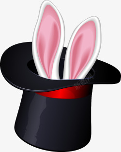 魔术帽和兔子素材
