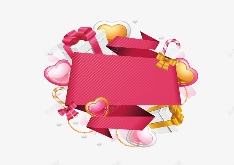 漂浮的粉红标题板png免抠素材_88icon https://88icon.com 海报装饰用 漂浮 粉红标题板