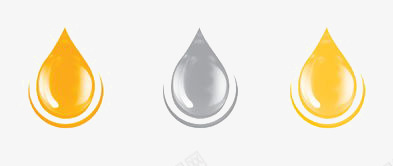 水滴png免抠素材_88icon https://88icon.com 水 水滴 灰色 黄色