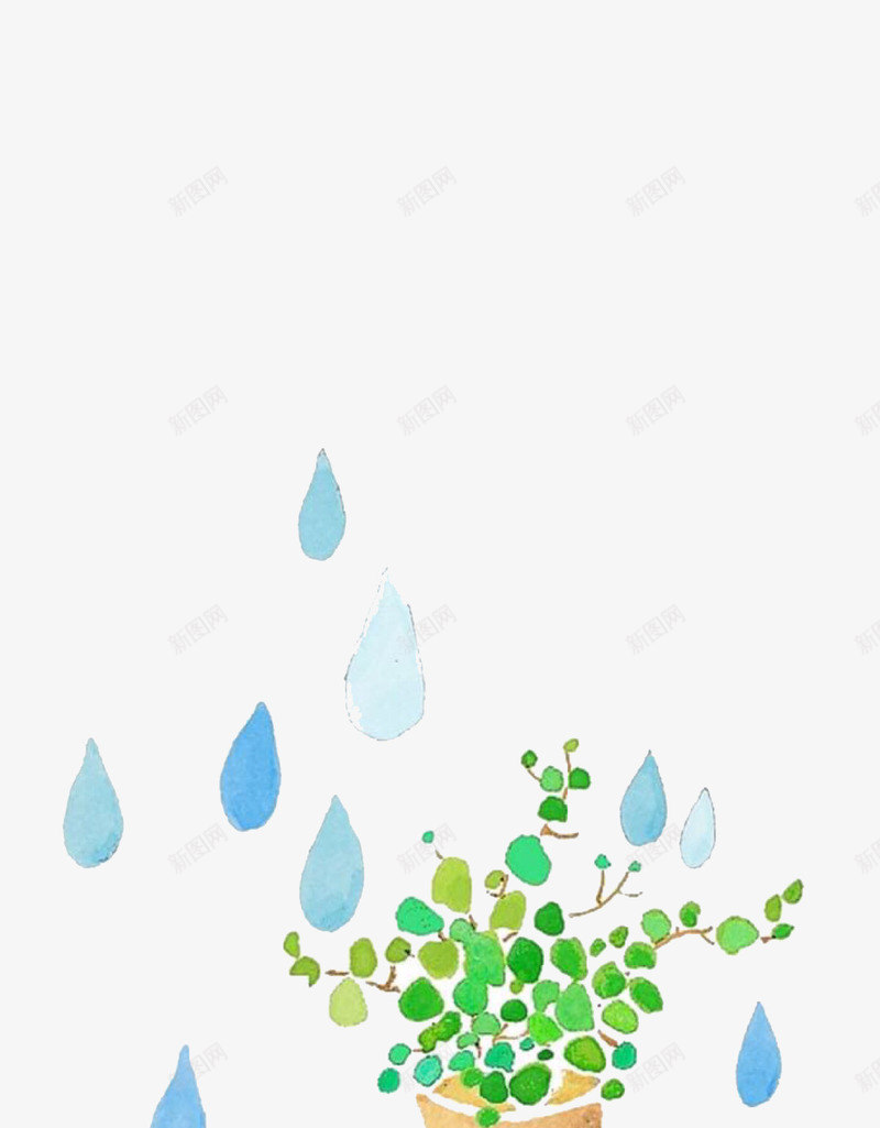漂浮水滴png免抠素材_88icon https://88icon.com 插画 漂浮水滴 蓝色 雨落