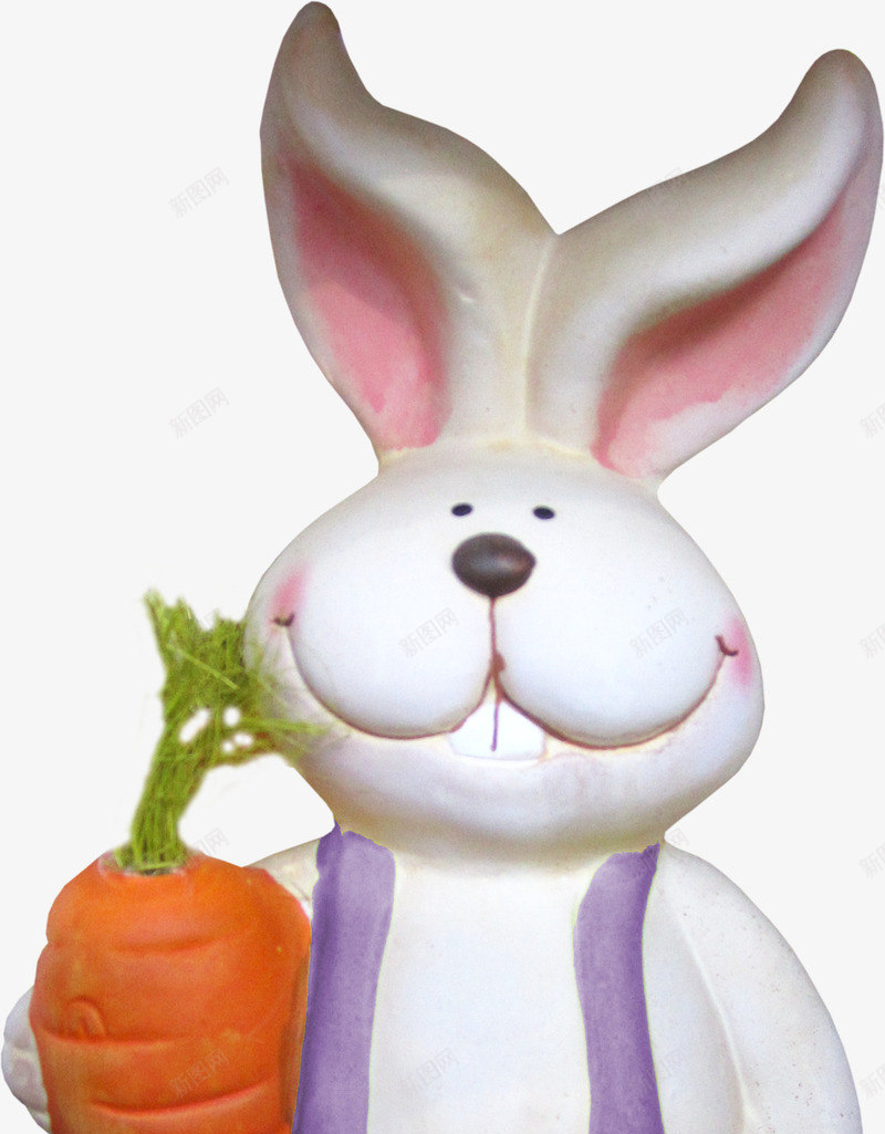 可爱兔子胡萝卜雕塑png免抠素材_88icon https://88icon.com 兔子 可爱兔子 胡萝卜 雕塑