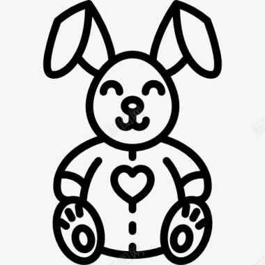 可爱的小兔子图标图标