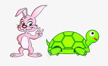 卡通兔子乌龟png免抠素材_88icon https://88icon.com 乌龟 兔子 动物 卡通 可爱 绿色