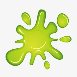 绿色癌细胞卡通图绿色水滴高清图片