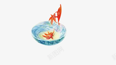 瓷碗中的红色枫叶手绘海报背景png免抠素材_88icon https://88icon.com 手绘 枫叶 海报 瓷碗 红色 背景
