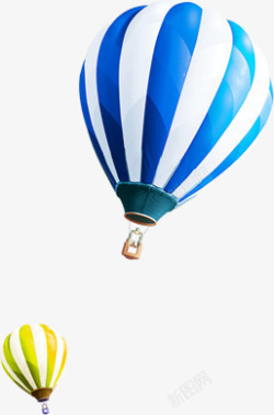 蓝色氢气球旅游首页素材