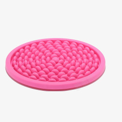 粉红色圆形仿鹅卵石橡胶指压板素材
