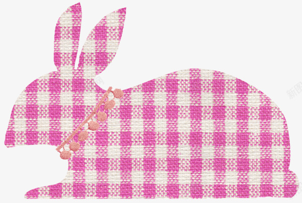 布纹艺术装饰兔子图案png免抠素材_88icon https://88icon.com 兔子 图案 布纹艺术 布纹艺术装饰兔子图案 装饰