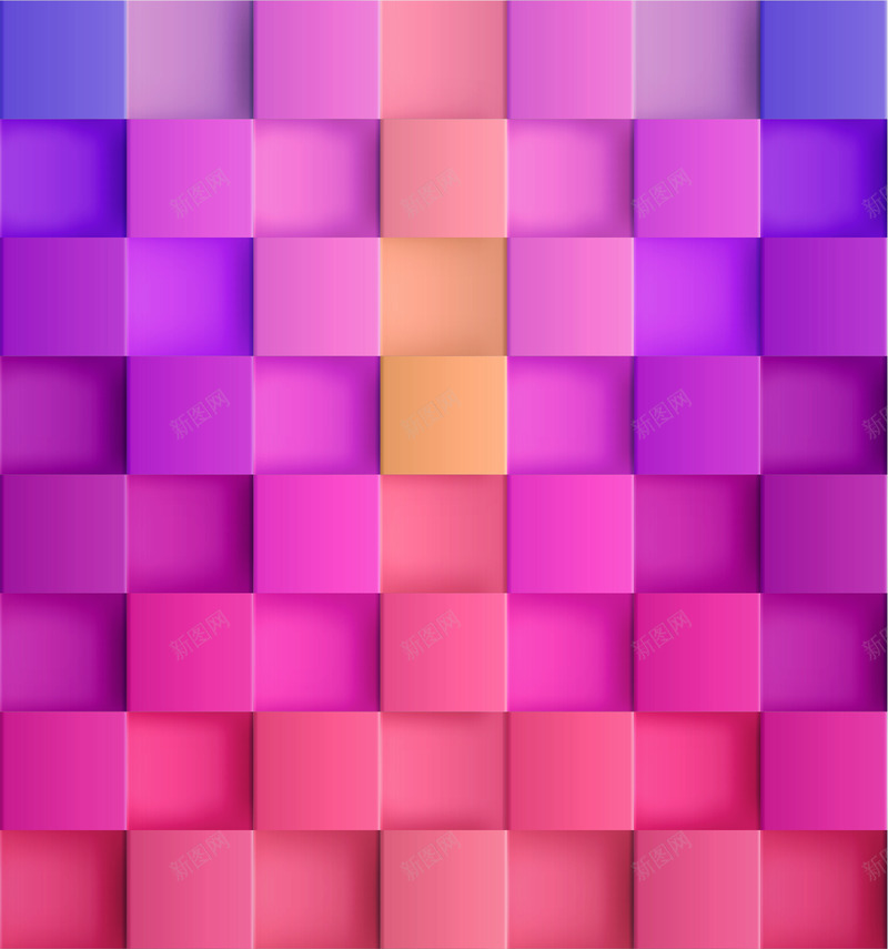 紫色炫丽方形组合卡通png免抠素材_88icon https://88icon.com 卡通 方形 紫色 组合
