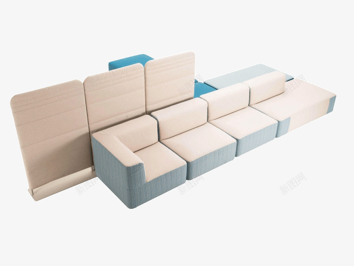 简约组合式沙发png免抠素材_88icon https://88icon.com 创意 家具 沙发 简约 组合式