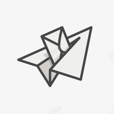 纸飞机起飞卡通纸飞机信封标图P矢量图图标图标