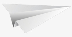 白色纸飞机折纸手绘素材