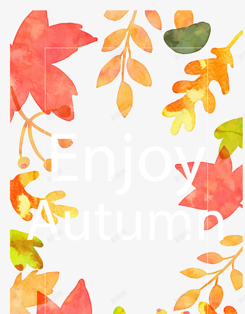秋天叶子png免抠素材_88icon https://88icon.com 叶子 叶子相框 叶子边框 手绘叶子 树叶 秋叶 秋天叶子