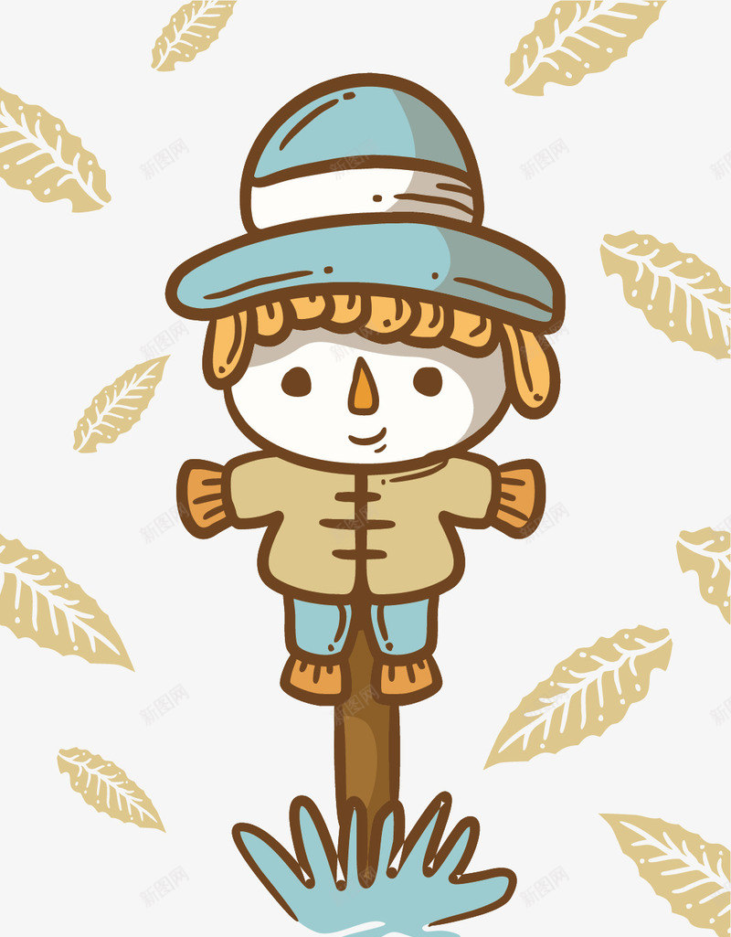 迎接秋天卡通稻草人矢量图ai免抠素材_88icon https://88icon.com 卡通稻草人 矢量png 秋季 稻草人 立秋 迎接秋天 矢量图