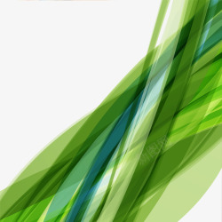 绿色曲线边框矢量图素材