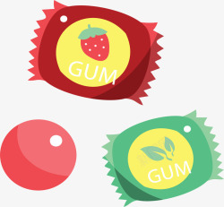 水果口味龟苓膏卡通水果口味糖果矢量图高清图片