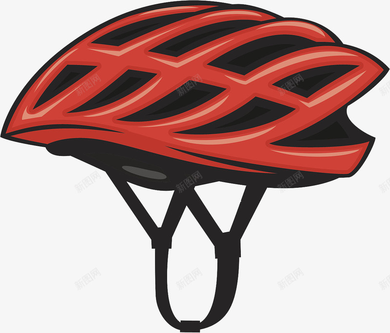 红色头盔png免抠素材_88icon https://88icon.com 夏季通用 新品开发 材质 款式 自行车头盔 舒适 透气