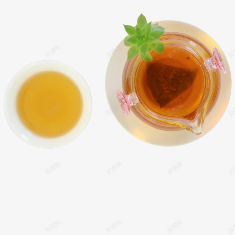 冻柠茶绿叶png免抠素材_88icon https://88icon.com 冻柠茶 分层 夏天 柠檬 绿茶 美味 茶包 解暑