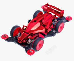 红色玩具车大红色四驱赛车高清图片