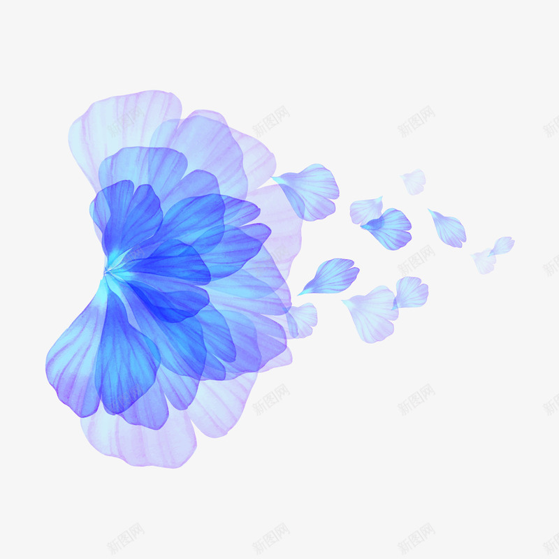 紫色花瓣png免抠素材_88icon https://88icon.com 紫色 组合 花瓣