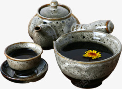 斑驳古典茶叶品味素材