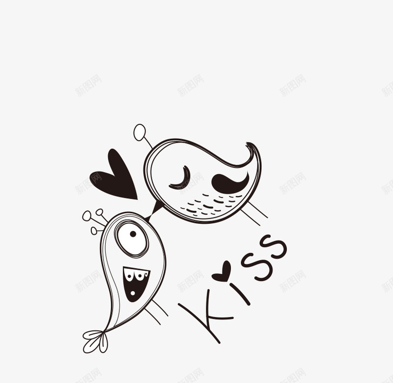 kiss鸟png免抠素材_88icon https://88icon.com kiss 小鸟 爱情