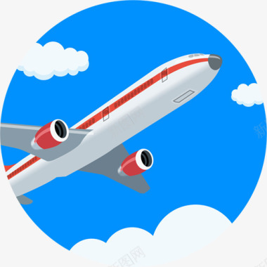 交通工具飞机飞机民航飞机图标图标
