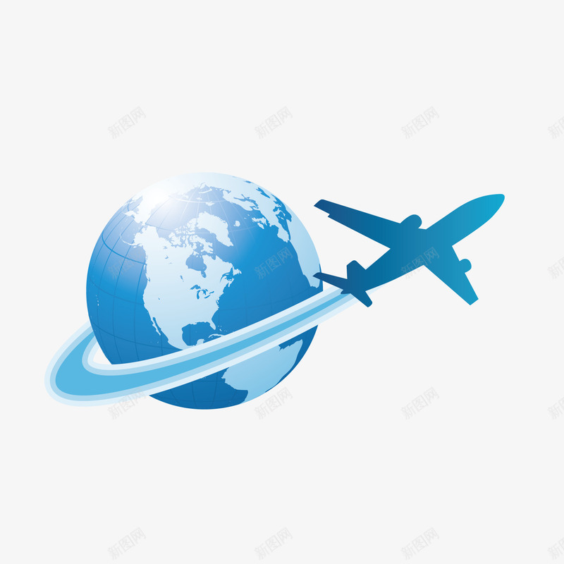 创意合成蓝色科技的地球飞机png免抠素材_88icon https://88icon.com 创意 合成 地球 科技 蓝色 飞机