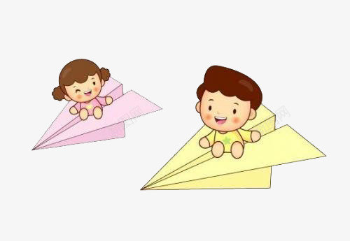 坐飞机的小朋友png免抠素材_88icon https://88icon.com 儿童 卡通 插画 纸飞机