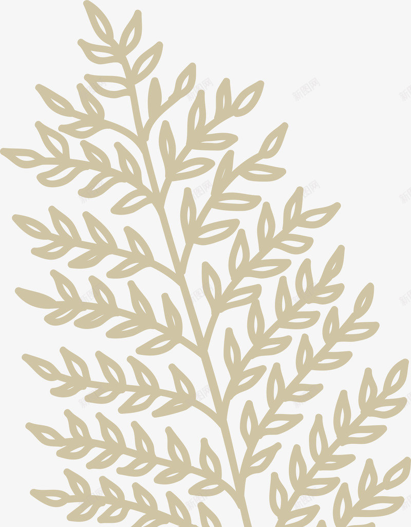 树叶矢量图ai免抠素材_88icon https://88icon.com VI 叶子 叶片 手绘 树叶 树枝 植物 线条 绿叶 黄色 矢量图