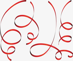 节日庆祝彩带素材