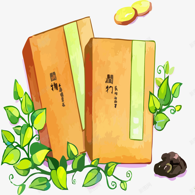 手绘茶叶png免抠素材_88icon https://88icon.com 免抠茶叶PNG素材 创意 植物 绿色 茶叶