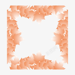褐色枫叶褐色枫叶框架高清图片
