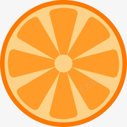 夏天水果切半橙色橙子素材